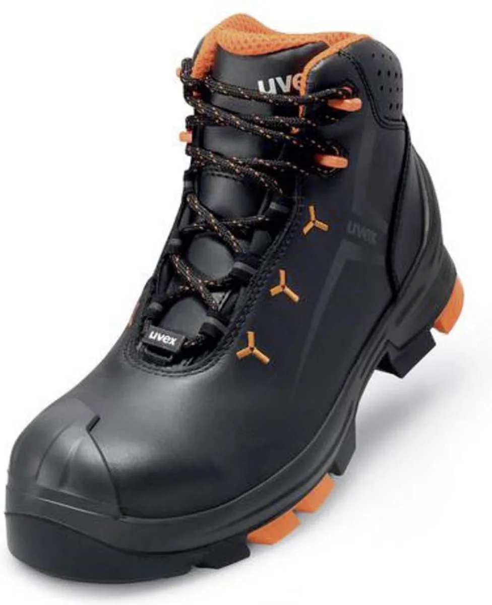Uvex 2 Hoog 6503.2 S3 - Zwart/Oranje van Uvex, Zwart, Oranje, 46 – productafbeelding