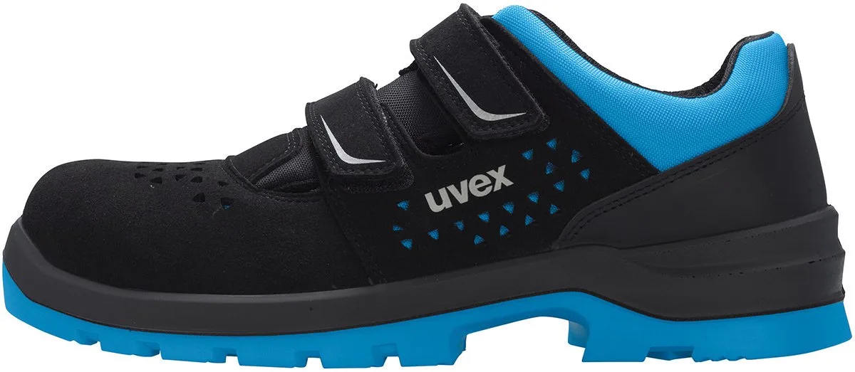 Uvex 2 paarenova® sandalen S1P 95532 zwart, blauw (95532) de Uvex, Noir, Bleu – image du produit