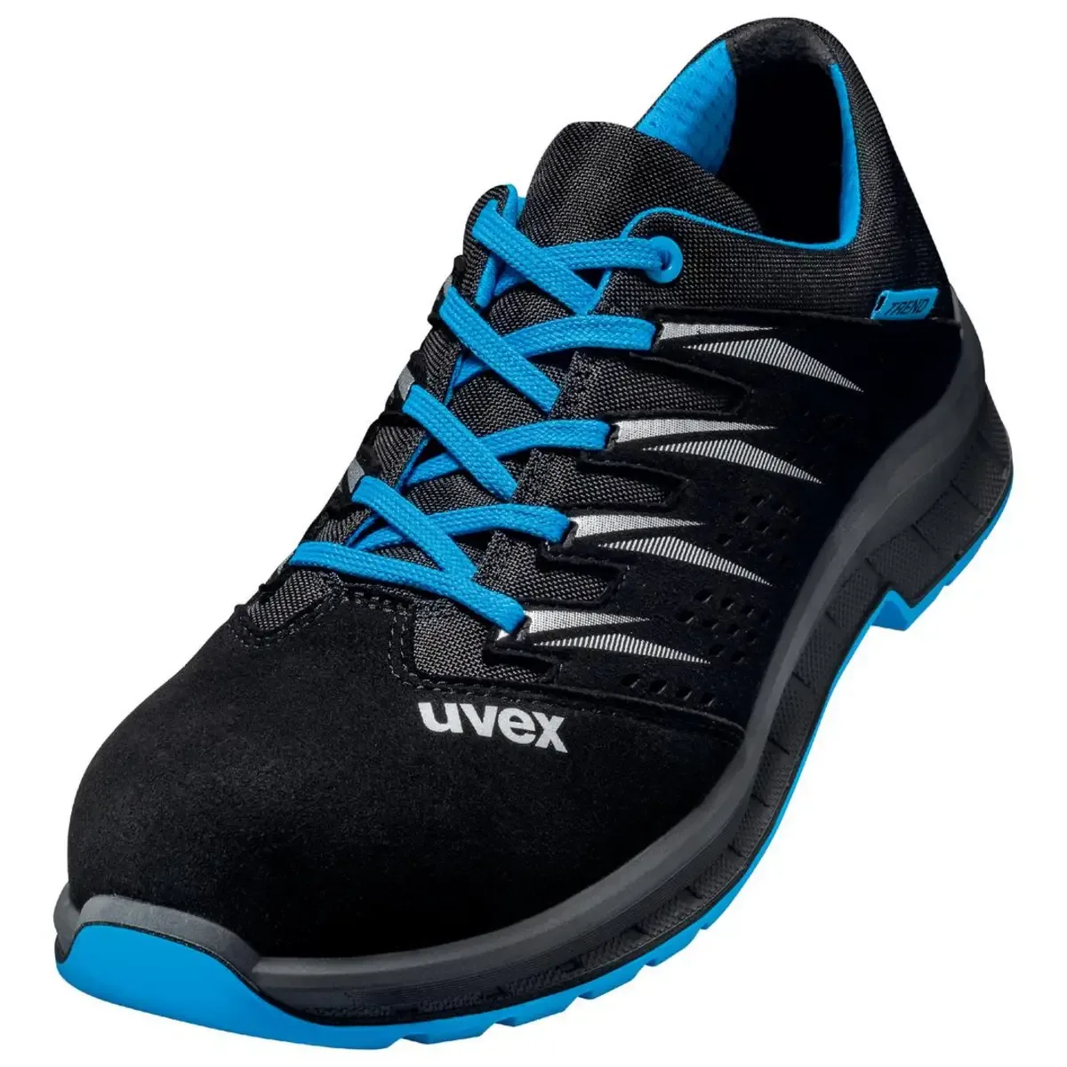 Halbschuhe 2 trend S1P blau schwarz Weite 11 Gr. 37 von Uvex, Blau, Schwarz – Produktbild