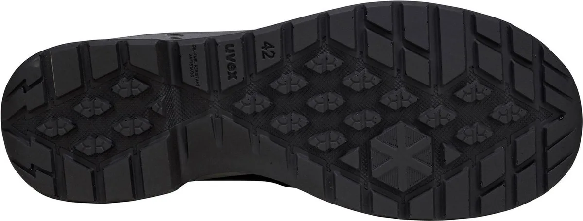 Uvex 2 Trend H'alb-schoenen S1P 69082 Zwart, grijs, rood (69082) von Uvex, Schwarz – Produktbild