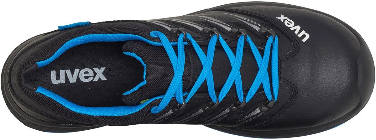 Uvex 2 Trend Laag S3 69342 - Zwart/Blauw van Uvex, Zwart, Blauw, 46 – productafbeelding