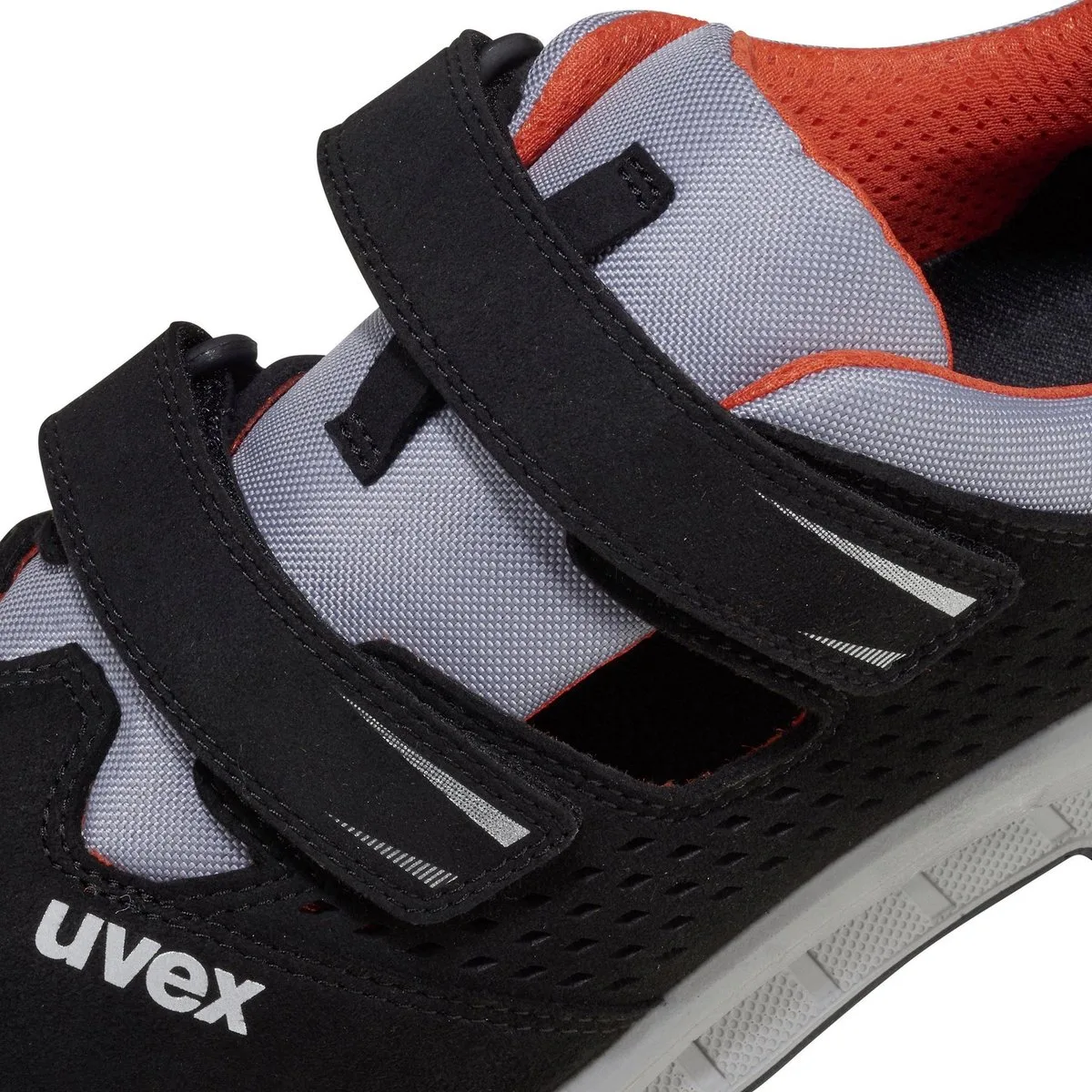 Uvex 2 Trend-sandalen S1P 69062 zwart, grijs, rood (69062) by Uvex, Black – product image