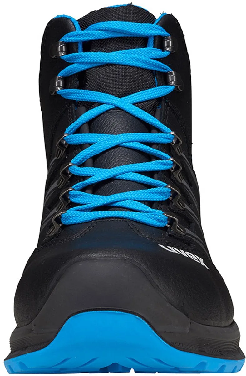 Uvex 2 Trend werklschoen hoog S3 69352 - Zwart/Blauw van Uvex, Zwart, Blauw, 43 – productafbeelding