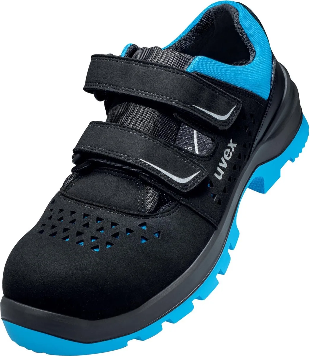 uvex 2 xenova® 9553244 Veiligheidsandalen ESD S1P Schoenmaat (EU): 44 Zwart, Blauw 1 paar de Uvex, Noir, Bleu – image du produit