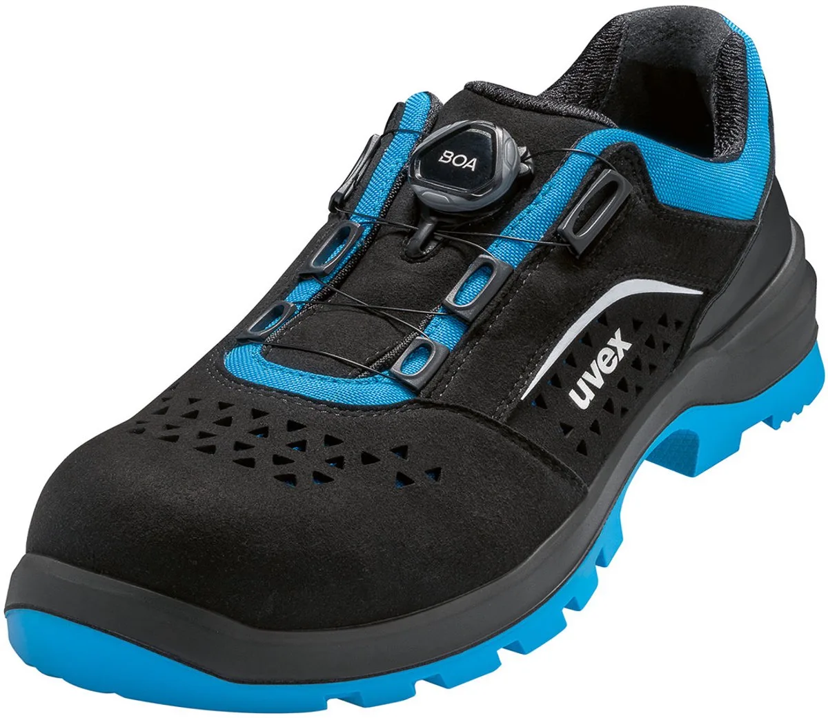 Uvex 2 Xenova 9558.2 werkschoen - S1P - zwart von Uvex, Schwarz, Blau, 41 – Produktbild