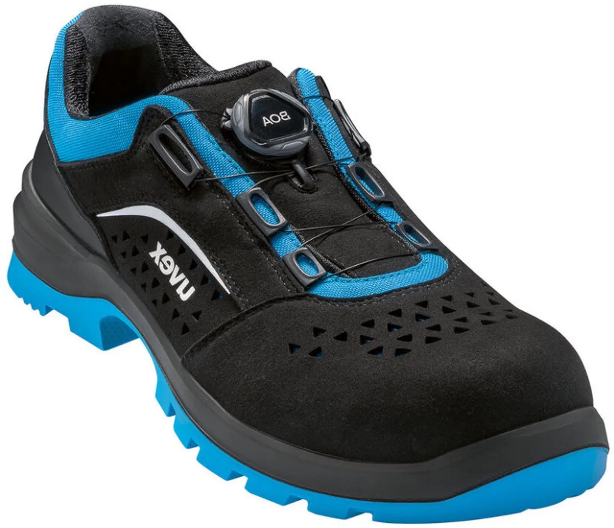 Uvex 2 Xenova 9558.2 werkschoen - S1P - zwart von Uvex, Schwarz, Blau, 45 – Produktbild