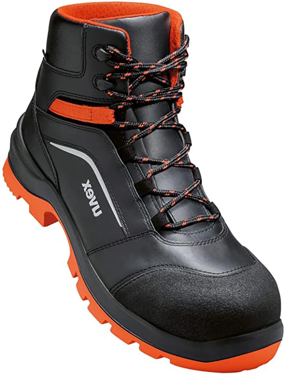 Uvex 2 Xenova werkschoen hoog S3 95072 - Zwart/Rood van Uvex, Zwart, Rood, 39 – productafbeelding