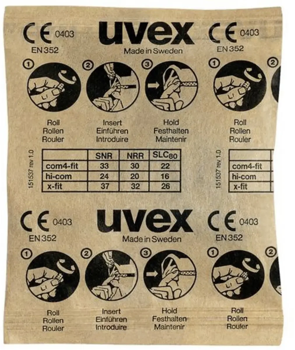 uvex 2112087 x-fit Oordoppen 37 dB Eenmalig gebruik EN 352-2 100 paar de Uvex – image du produit
