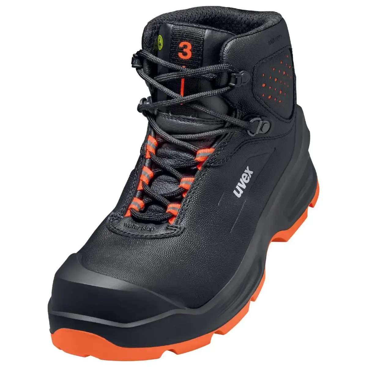uvex 3 6873344 Hoge veiligheidsschoenen S3 Schoenmaat (EU): 44 Zwart, Oranje 1 paar de Uvex, Noir, Orange – image du produit