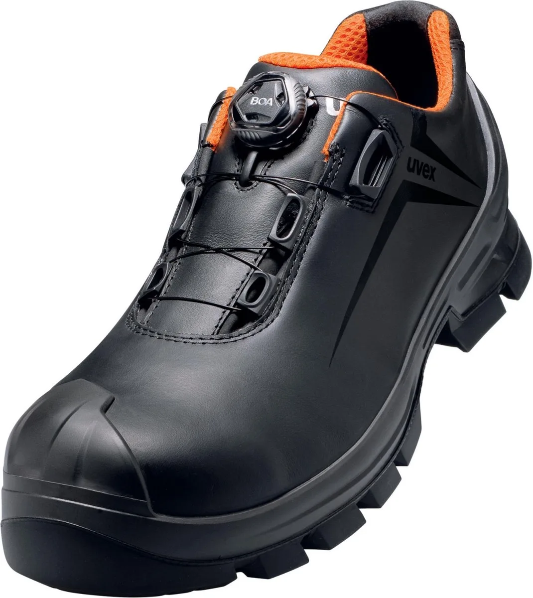 uvex 6531 6531246 Sicherheitshalbschuh S3 Schuhgröße (EU): 46 Schwarz/Orange 1 Paar von Uvex, Schwarz, Orange – Produktbild