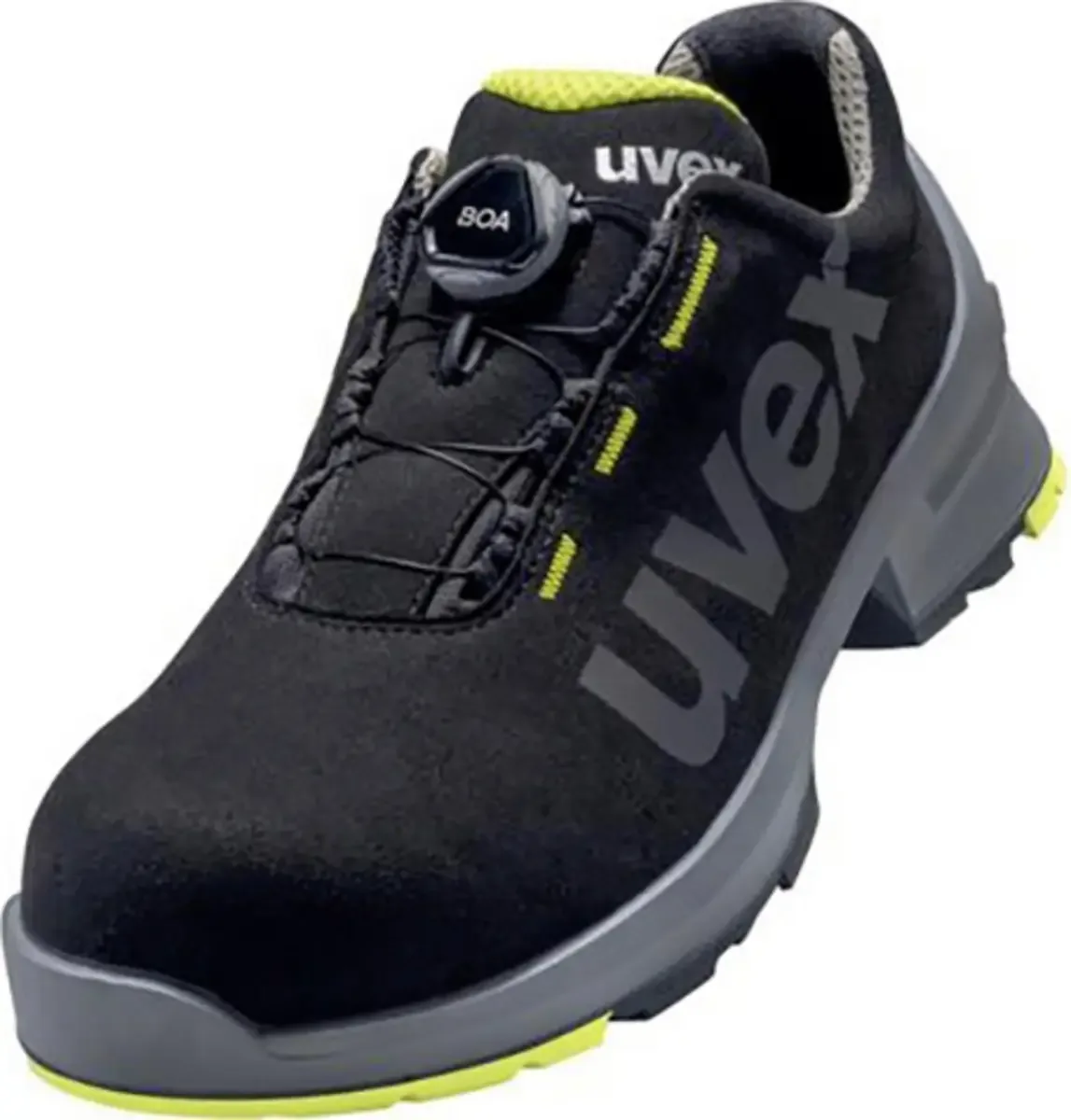 Halbschuhe 1 S2 65668 schwarz gelb Weite 11 Gr. 36 von Uvex, Schwarz – Produktbild