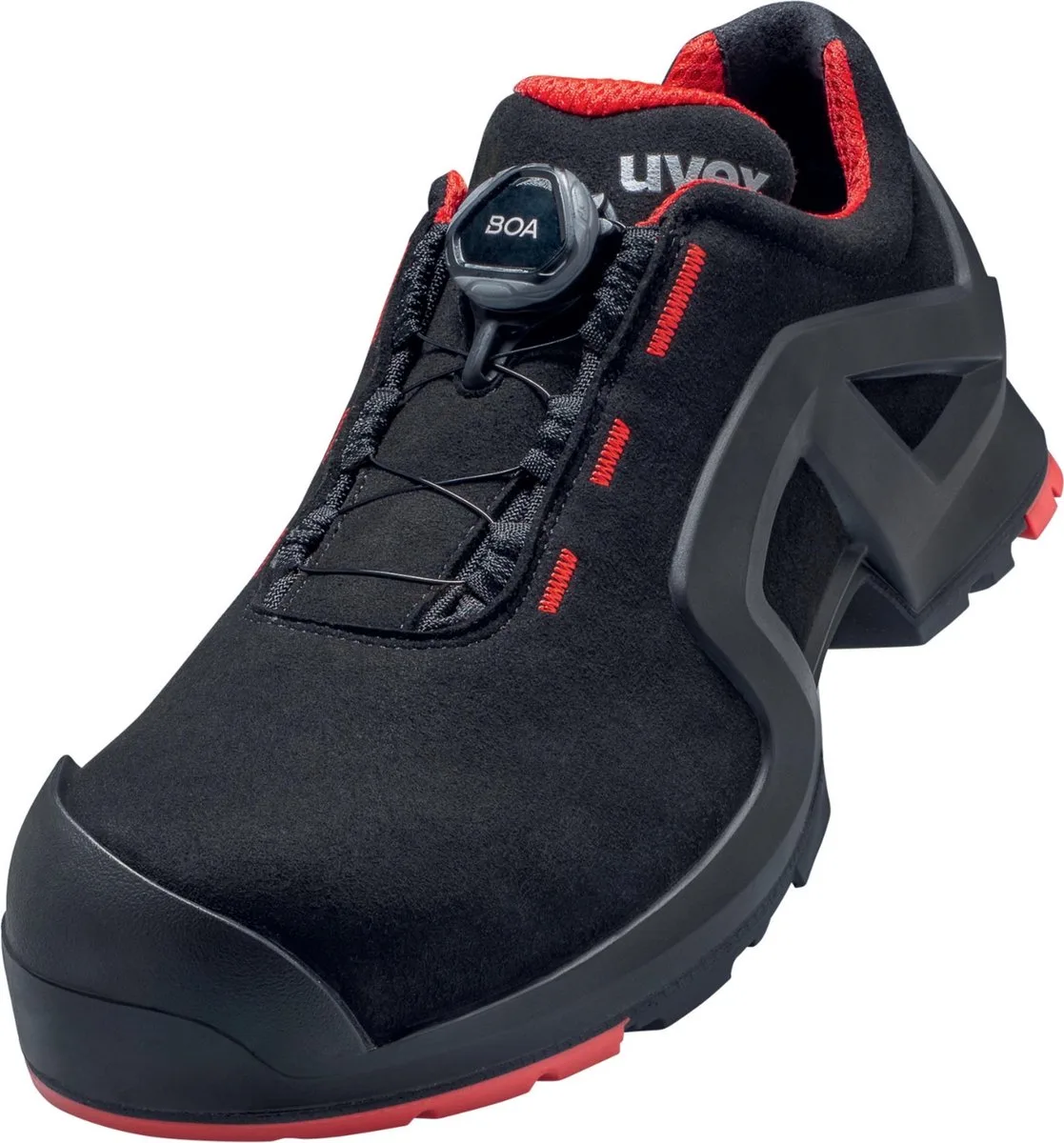 uvex 6567 6567242 Chaussures basses de sécurité S3 Pointure (EU): 42 noir/rouge 1 paire(s) de Uvex, Noir, Rouge – image du produit