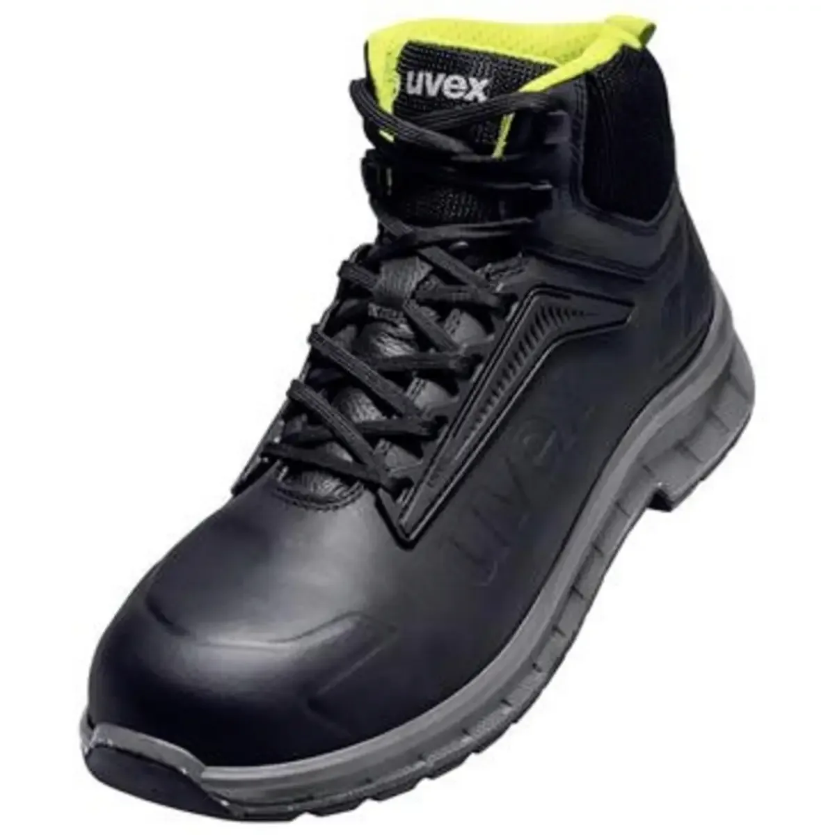 uvex 69321 6932144 Chaussures montantes de sécurité S3S Pointure (EU): 44 noir, jaune 1 paire(s) de Uvex, Noir, Jaune – image du produit