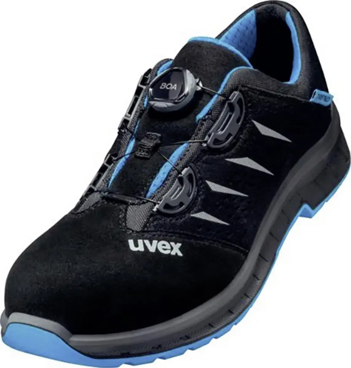 uvex 6938 6938249 Lage veiligheidsschoenen S1P Schoenmaat (EU): 49 1 paar fra Uvex, Sort, Blå – produktbillede