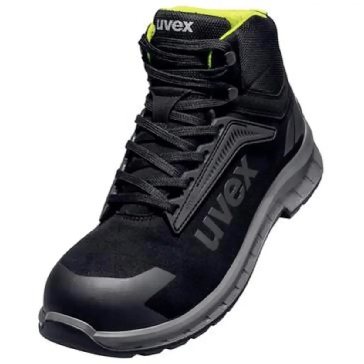 uvex 69421 6942140 Hoge veiligheidsschoenen S3S Schoenmaat (EU): 40 Zwart, Geel 1 paar von Uvex, Schwarz, Gelb – Produktbild