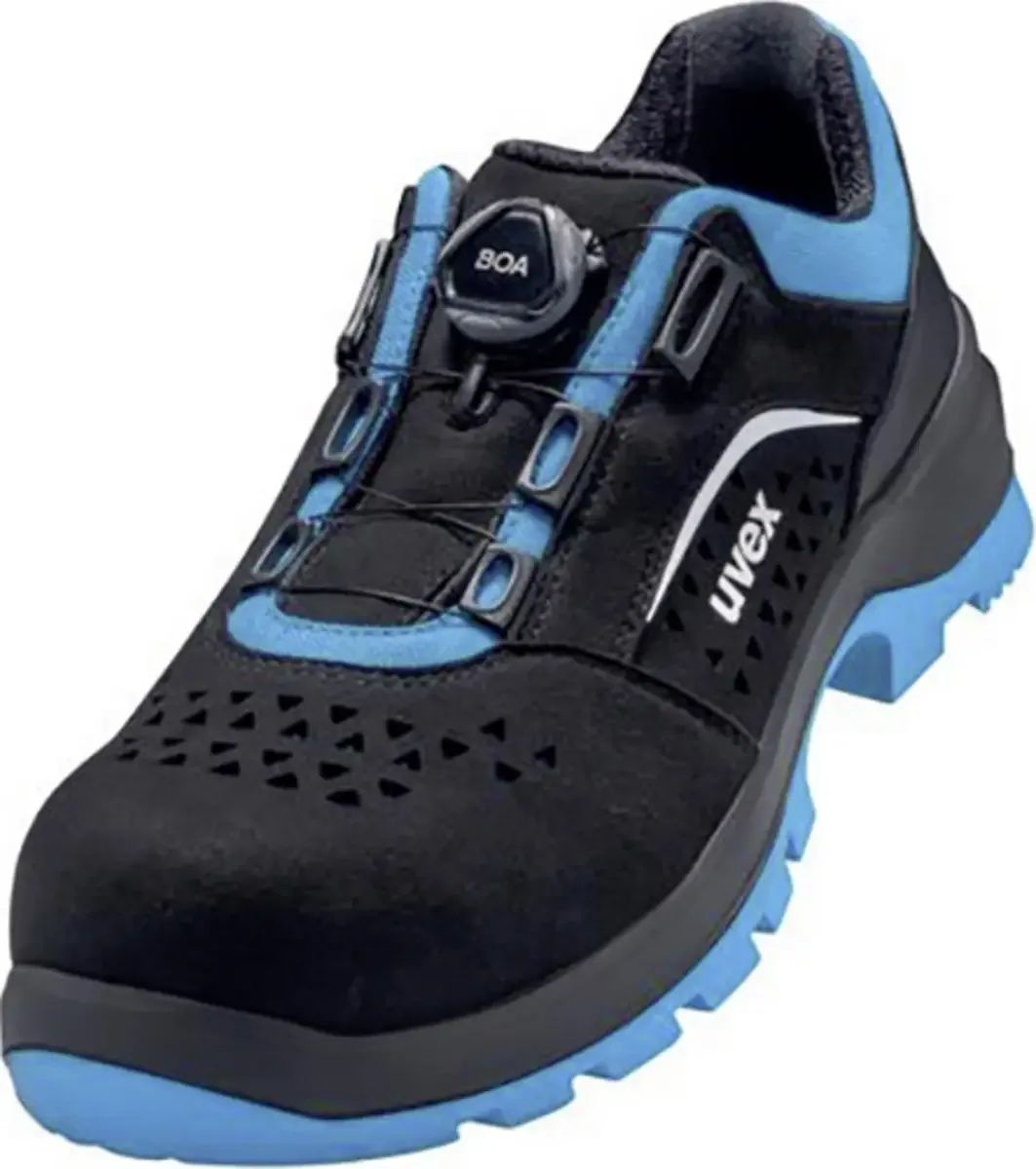 uvex 9558 9558252 Chaussures basses de sécurité S1P Pointure (EU): 52 noir/bleu 1 paire(s) de Uvex, Noir, Bleu – image du produit