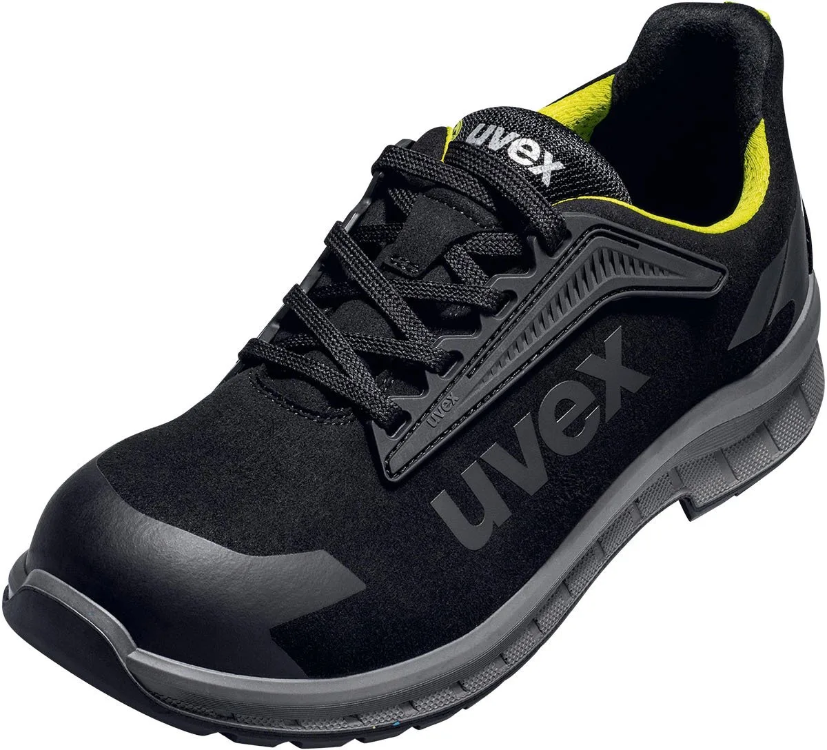 Veiligheidsit-schoen 2 Trend S3s 69411 Halbschoen .Lime PU 6941 de Uvex, Noir, Jaune – image du produit