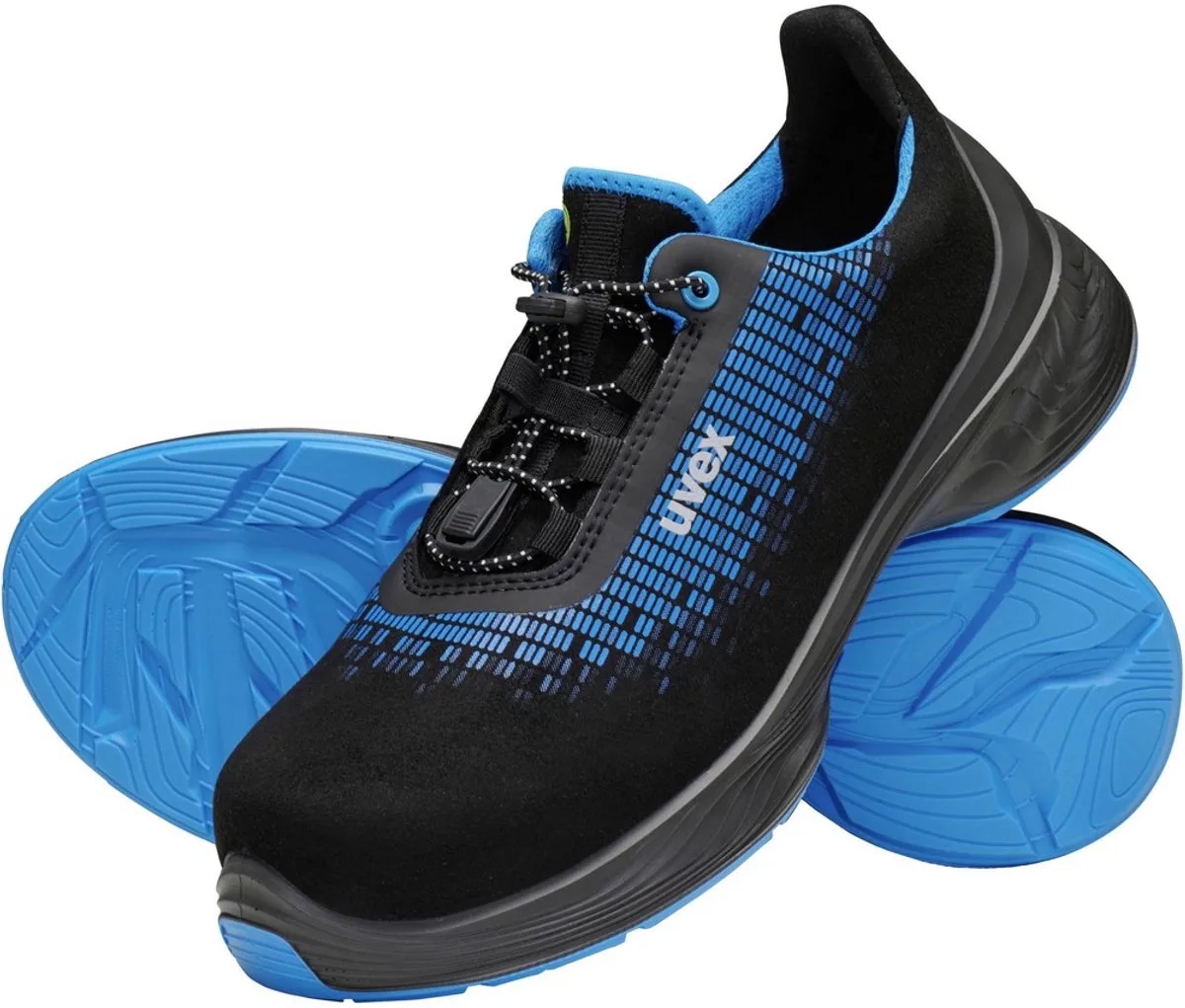 Veiligheidsit-schoen Halb-schoen 6830 Zwart/Blauw Pu van Uvex, Blauw – productafbeelding