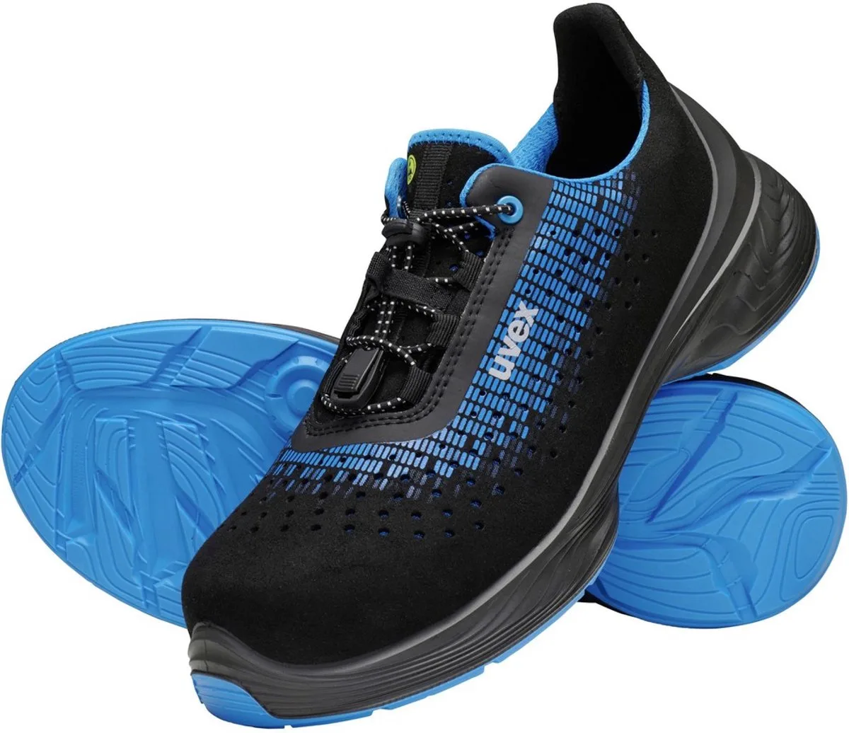 Halbschuhe 1 G2 S1 blau schwarz Weite 14 Gr. 46 von Uvex, Blau – Produktbild