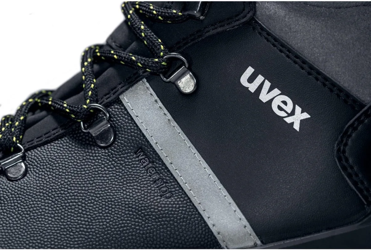 Veiligheidsit-schoenen Laarzen S3 6510 Zwart/Grijs by Uvex, Black – product image