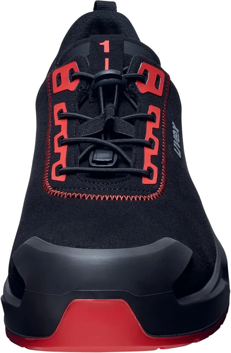 Veiligheidsits-/Halb-schoenen 1 X-Craft S3L SR 6803 van Uvex, Zwart, Rood – productafbeelding
