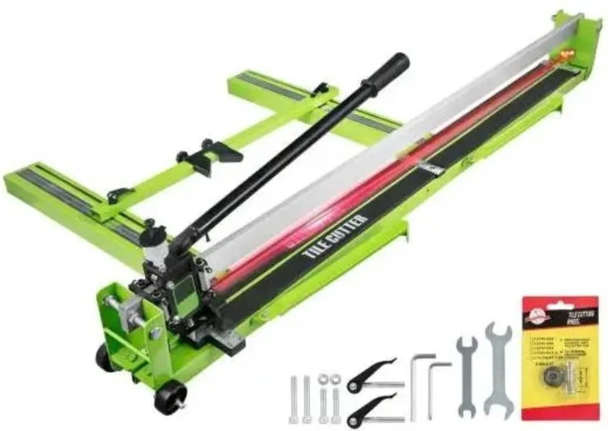 Currentgoodz - Tegelsnijder - Handmatig - Infraroodlaserpositionering - Vloersnijder - Tile Cutter - 800MM från Vevor, Grön – produktbild