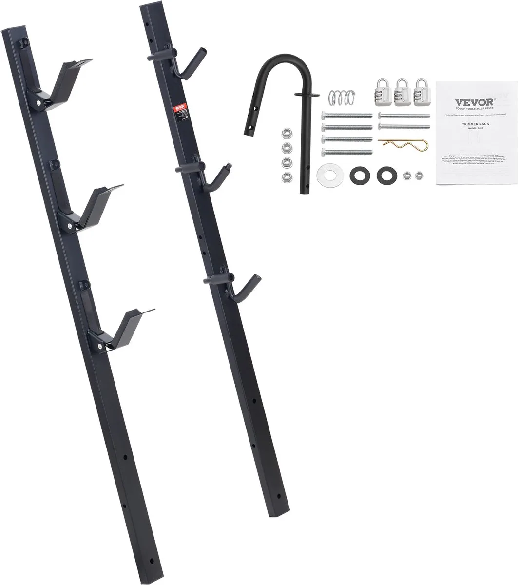 Grastrimmerhouder Onkruidvreterframe Verticaal Max. Laadvermogen 30 Kg (3 Sleuven) / 10 Kg (1 Sleuven) Grastrimmer Trimmerstandaard voor uw Tuin- en Landschapsbehoeften by Vevor – product image