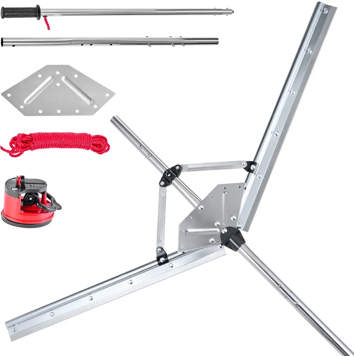 Lake Weed Cutter Pond Harke Lake Hark 1219mm Snijbreedte 9m Touw de Vevor – image du produit