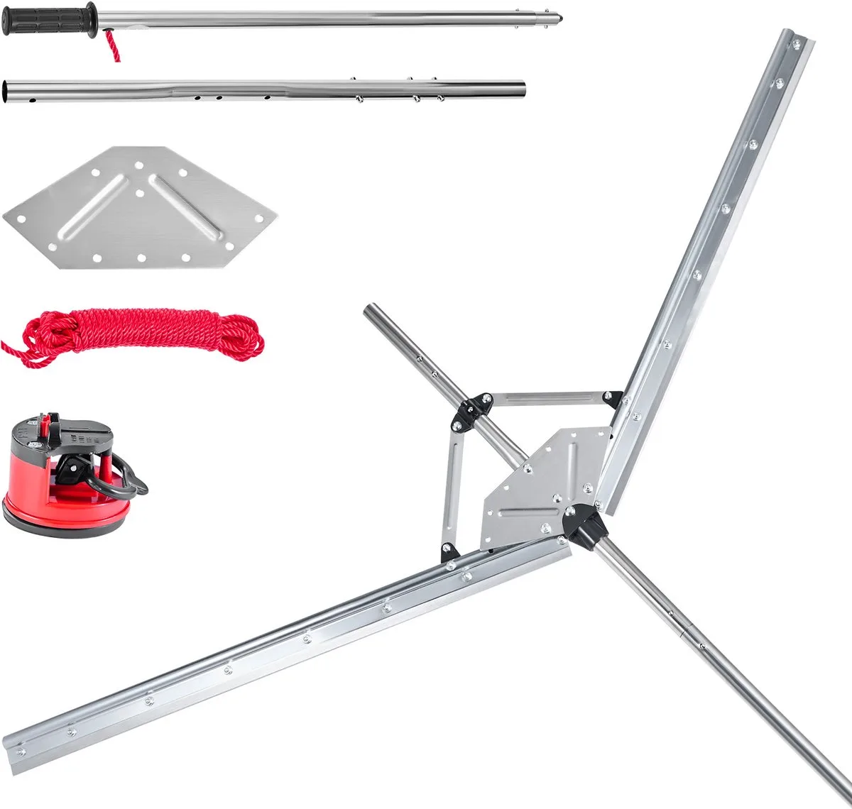 Lake Weed Cutter Pond Harke Lake Harke 157cm Snijbreedte 9m Touw fra Vevor – produktbillede