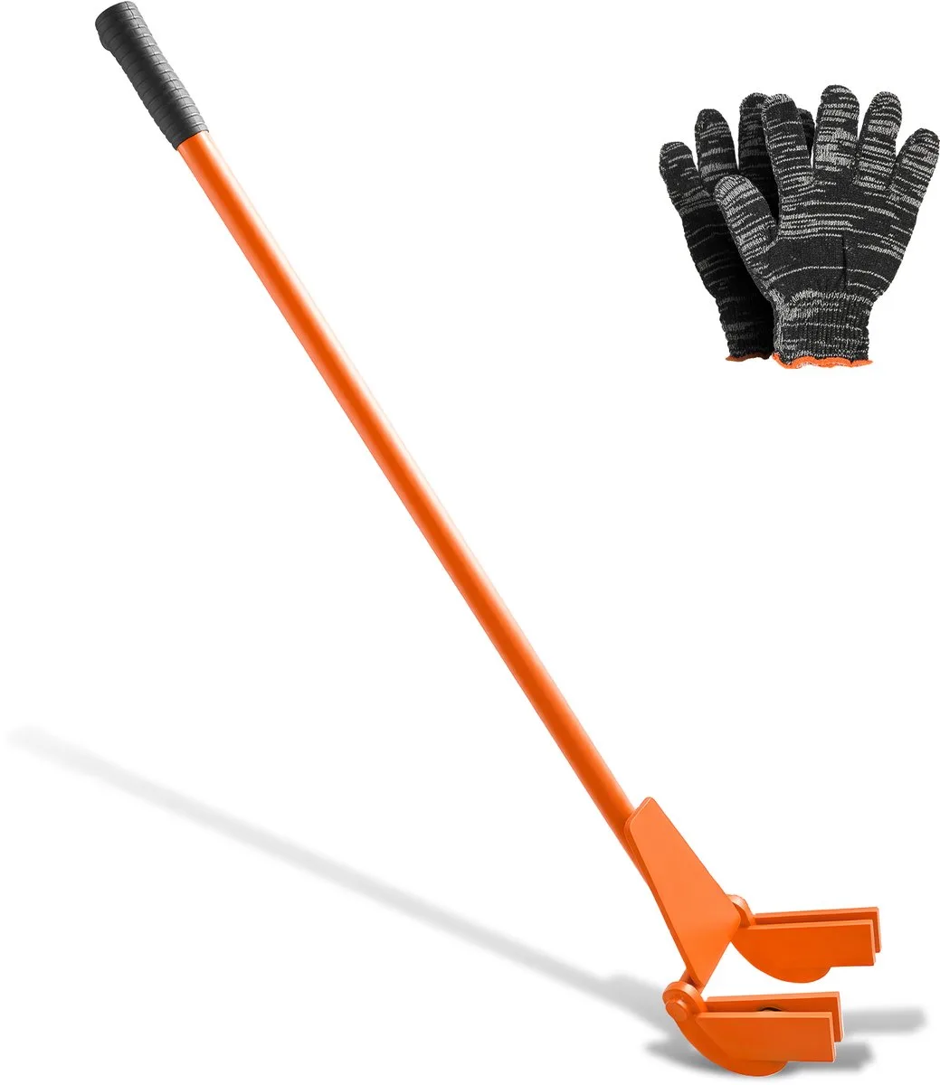 Palletbreker 1120 mm, Palletheffer 907 Kg, Palletbreker met Kantelbare Pallets, Handschoenen en Spijkertrekker voor Het Openwrikken van Vloerbedekkingen, Kozijnen, Daken, Afdekkingen en Gipsplaten fra Vevor – produktbillede