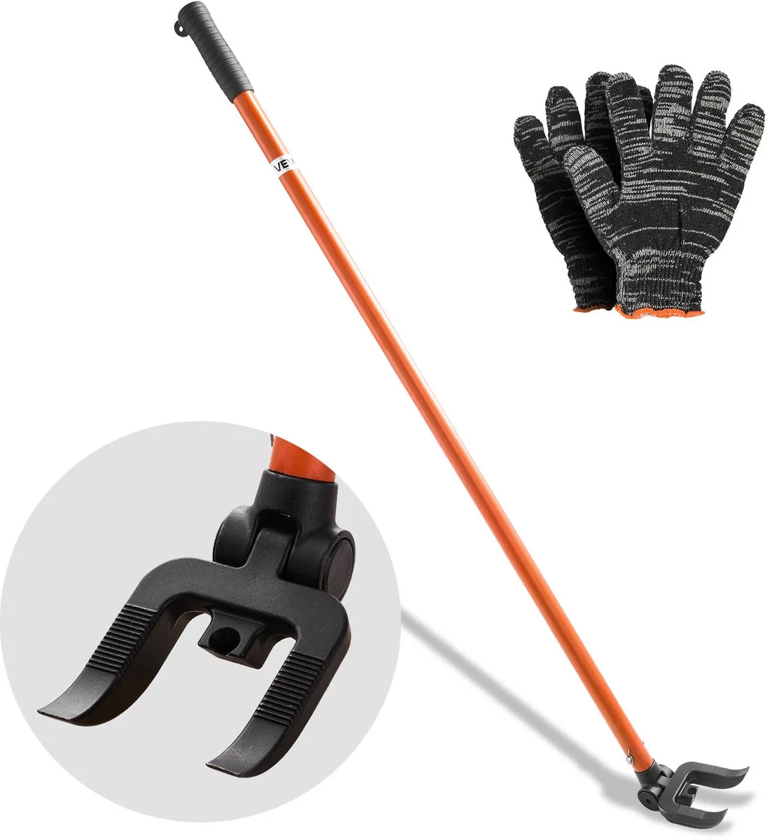 Paneelheffer, 907 Kg Hefvermogen, 1270 mm Totale Lengte, Inclusief Handschoenen en Spijkertrekker, Zware Palletbreker voor Het Openwrikken van Vloerbedekkingen, Kozijnen, Daken, Gevelbekleding en Gipsplaten de Vevor – image du produit
