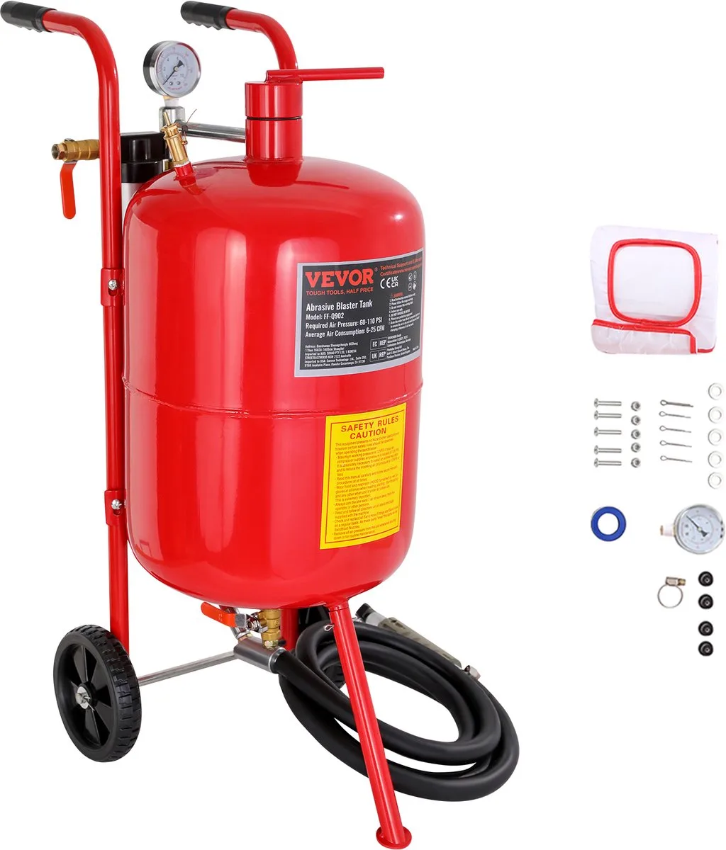 Polijstmachine 40L Sandblaster Sandblasting Blaster Bead Garage Grit Factory Direct Good by Vevor – product image