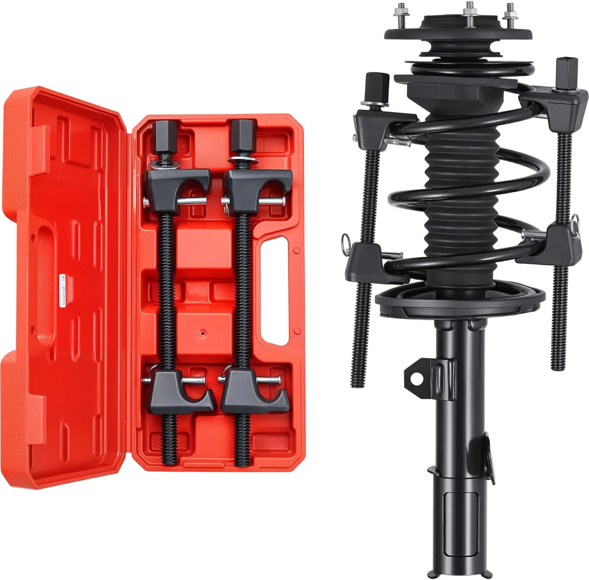 Strut Compressor 2-delige Schroefveercompressor Auto Vrachtwagen Motorfiets de Vevor, Noir – image du produit