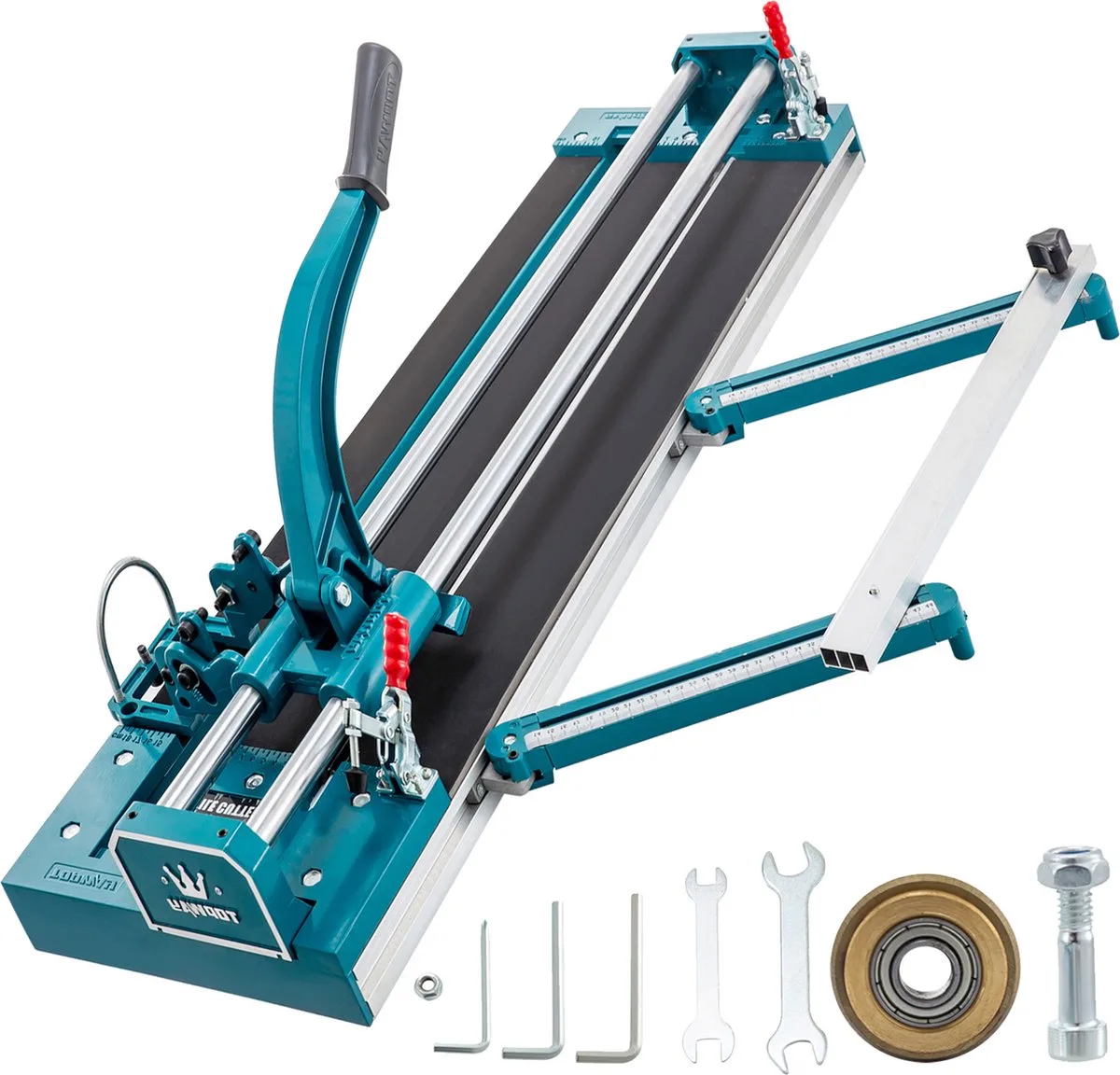 Tegelsnijder Handmatige Tegelsnijder Lasergeleider Haakse Slijper Meerdere Hoekstekken Professioneel Handgereedschap de Vevor, Bleu – image du produit