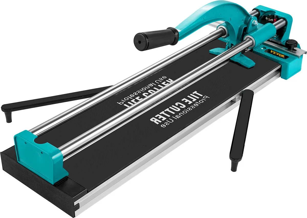 Tegelsnijder Handmatige Tegelsnijmachine Tegelsnijder 600 Mm Dubbele Rail Tile Cutter van Vevor, Zwart – productafbeelding