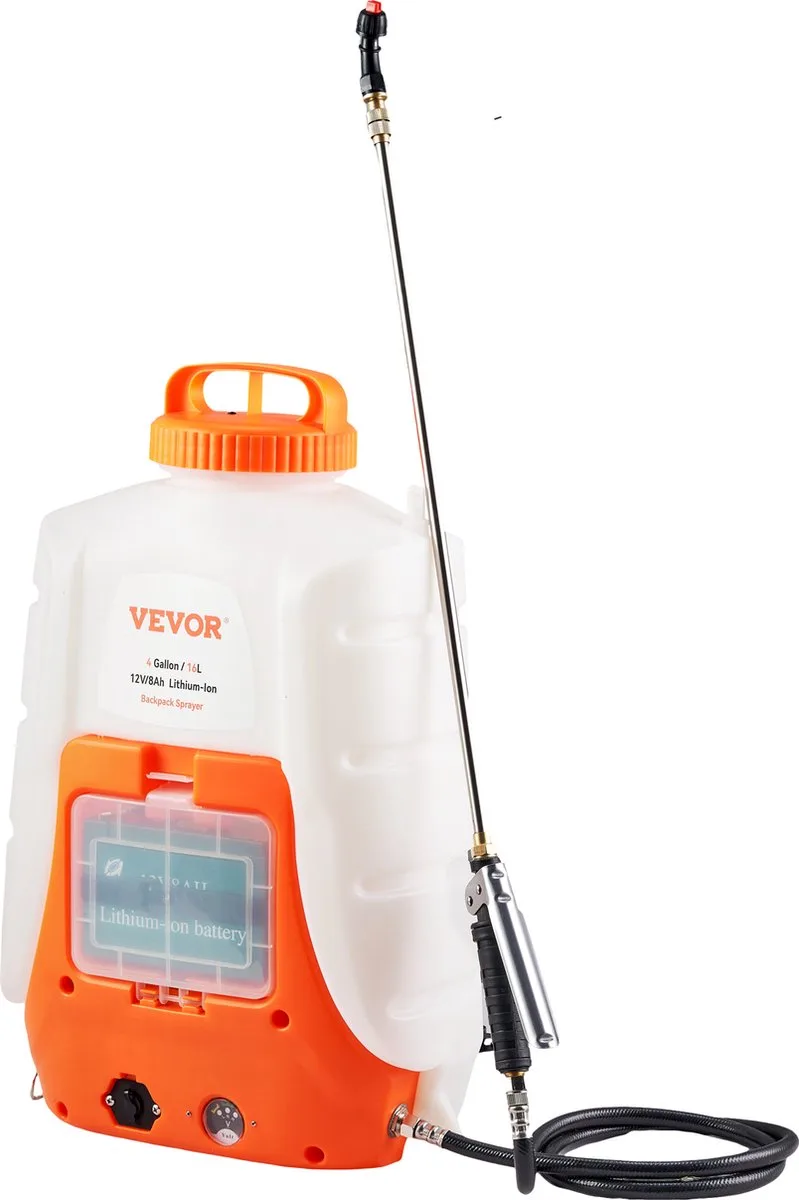 Tuinsproeier Sprayer Accu Rugspuit 15L Drukspuit Sproeier Kunstmestspuit von Vevor – Produktbild