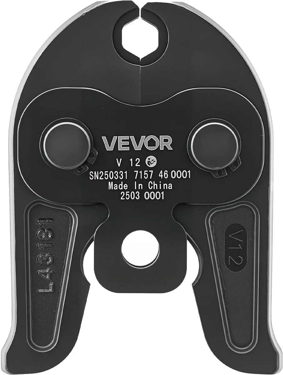 V12 Persbek 12mm Pers Tang Geschikt voor V-Vormige Rvs Buizen från Vevor, Svart – produktbild