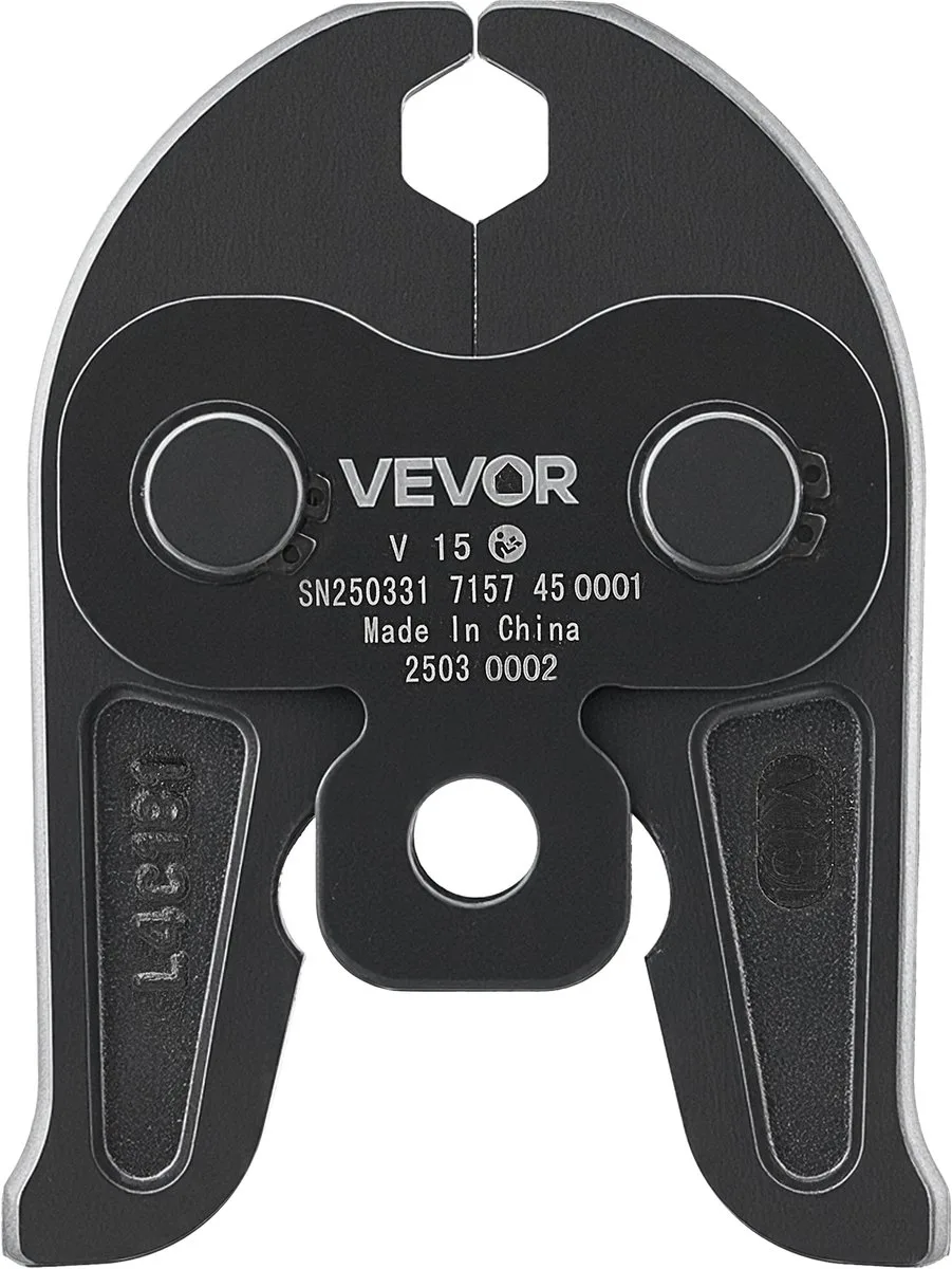 V15 Persbek 15mm Pers Tang Geschikt voor V-vormige RVS Buizen från Vevor, Svart – produktbild