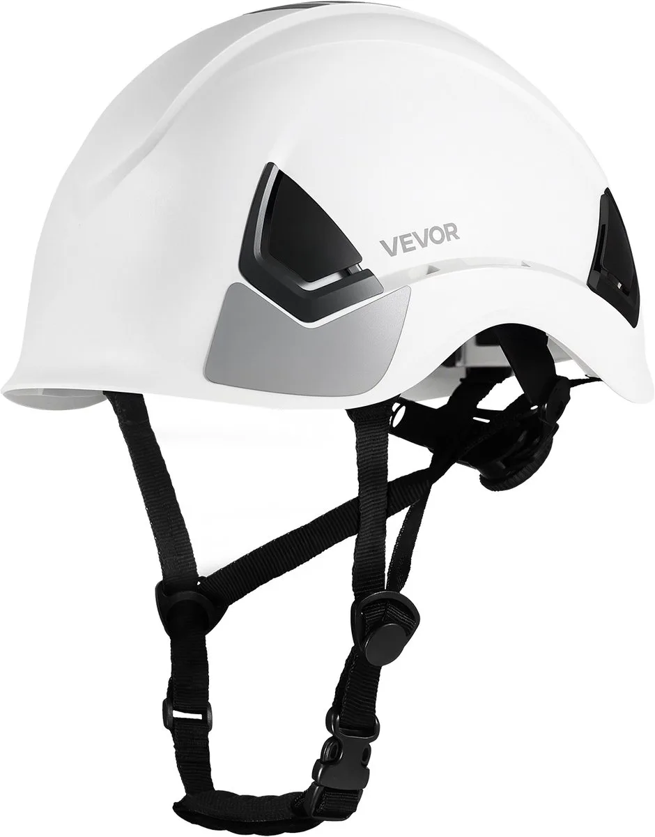 Veiligheidshelm Geventileerde Klasse C Werkhelm Bouwhelm de Vevor, Blanc – image du produit