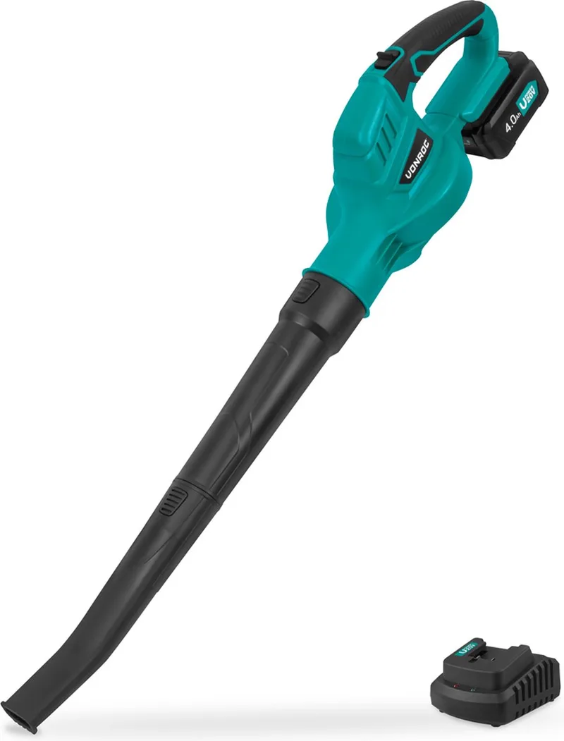 Accu Bladblazer 20V – Luchtsnelheid 180 km/u – Luchtvolume 5m3/min - Incl. 4.0Ah accu en snellader van VONROC – productafbeelding