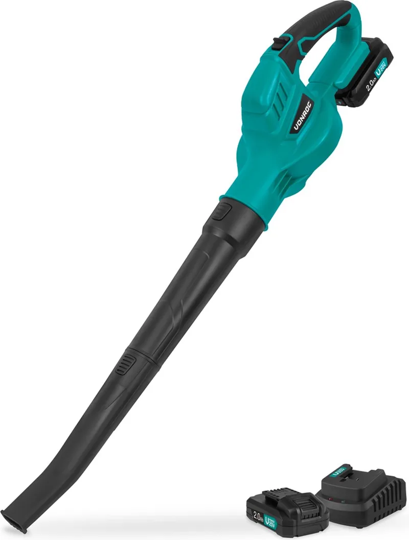 Accu Bladblazer 20V – Luchtsnelheid 180 km/u – Luchtvolume 5m3/min - Incl. 2x 2.0Ah accu’s en snellader van VONROC – productafbeelding