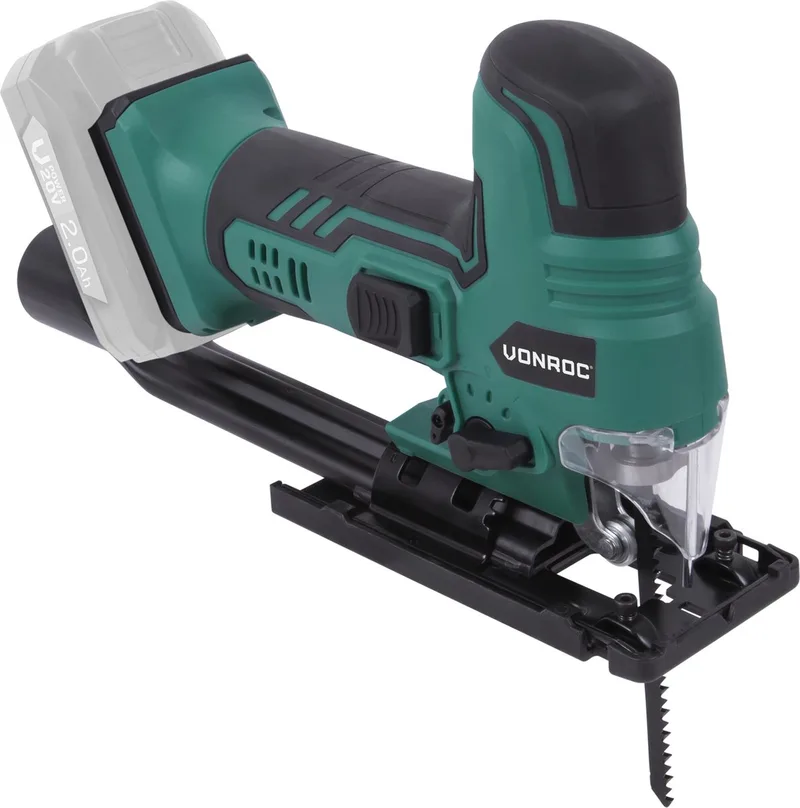 Accu decoupeerzaag VPower 20V – Ergonomische T-handgreep – Instelbare snelheid & zaaghoek – Zonder accu & lader von VONROC – Produktbild