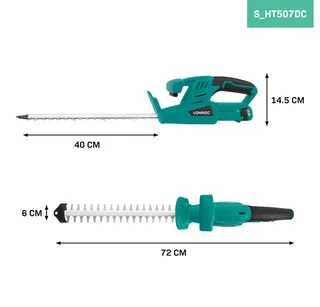 Accu Heggenschaar 12V – Snijlengte 350mm – Snijbreedte 12mm - Incl. Accu en usb-c kabel de VONROC – image du produit 2 sur 4