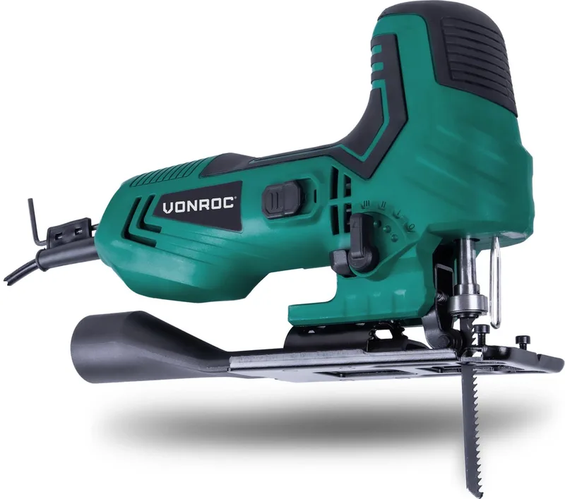 Decoupeerzaag – 550W – Ergonomische T handgreep – Stofafzuiging – 4 pendelstanden fra VONROC – produktbillede