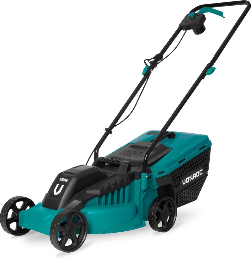 Grasmaaier - 1300W - 32 cm maaibreedte - Drie instelbare maaihoogtes: 30/50/70 mm - Incl. 30L Opvangbak by VONROC – product image