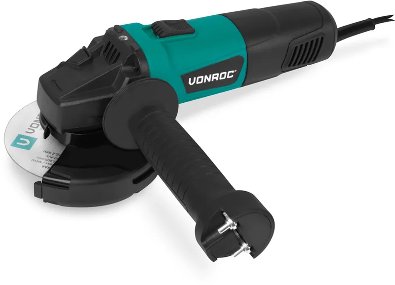 Haakse slijper 900W - Ø125mm – 11.000 tpm – Inc. zijhandgreep voor links- en rechtshandig gebruik – 3 meter kabel - excl. slijpschijf fra VONROC – produktbillede