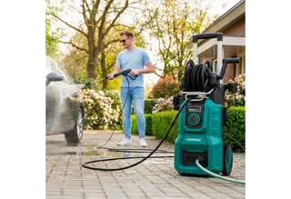 Hogedrukreiniger V24-3 - 2400W – 180 bar – drukregelaar - Incl. 10m premium slang, terrasreiniger, schuimsproeier en accessoires van VONROC – productafbeelding 2 van 5