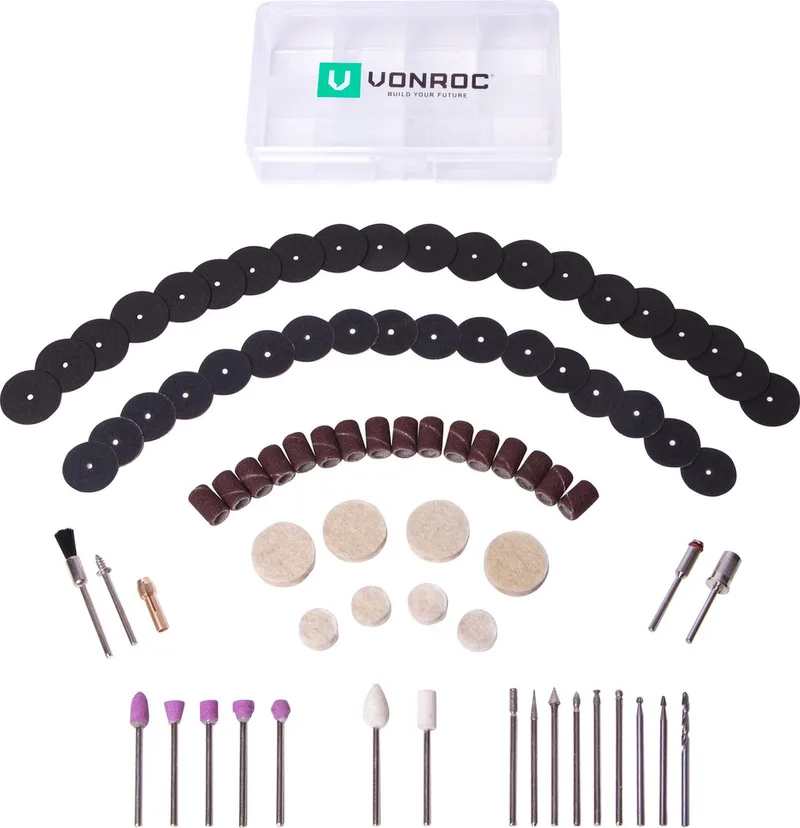 Roterende multitool accessoire set – 100 stuks – Universeel by VONROC – product image