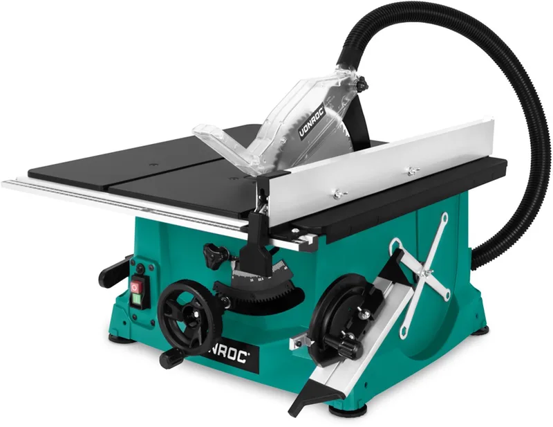 Zaagtafel Compact 2000W – Ø250mm - Zaaghoek instelbaar van 0° tot 45° - Met soft-start technologie - Incl. 60T zaagblad de VONROC – image du produit