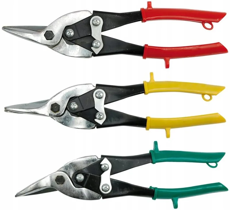 Blikschaar Set 3 Stuks - 250mm - Links, Recht, Rechts von Vorel, Schwarz – Produktbild